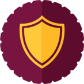 An off the road (OTR) shield icon on a maroon background with tyre management systems.