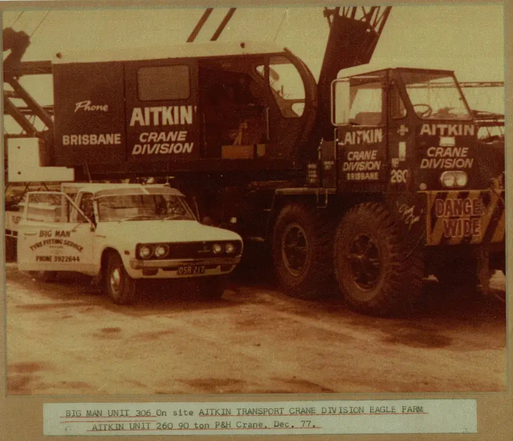 Big Man Ute With Aitkin Crane Sepia